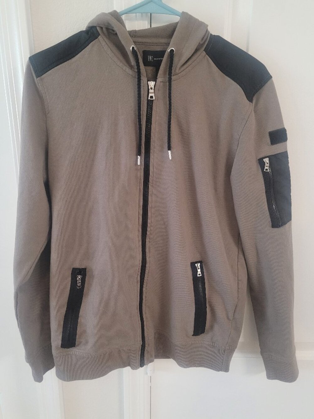 Inc. International Concepts Brown Black Hoodie Stylish Look Size Small